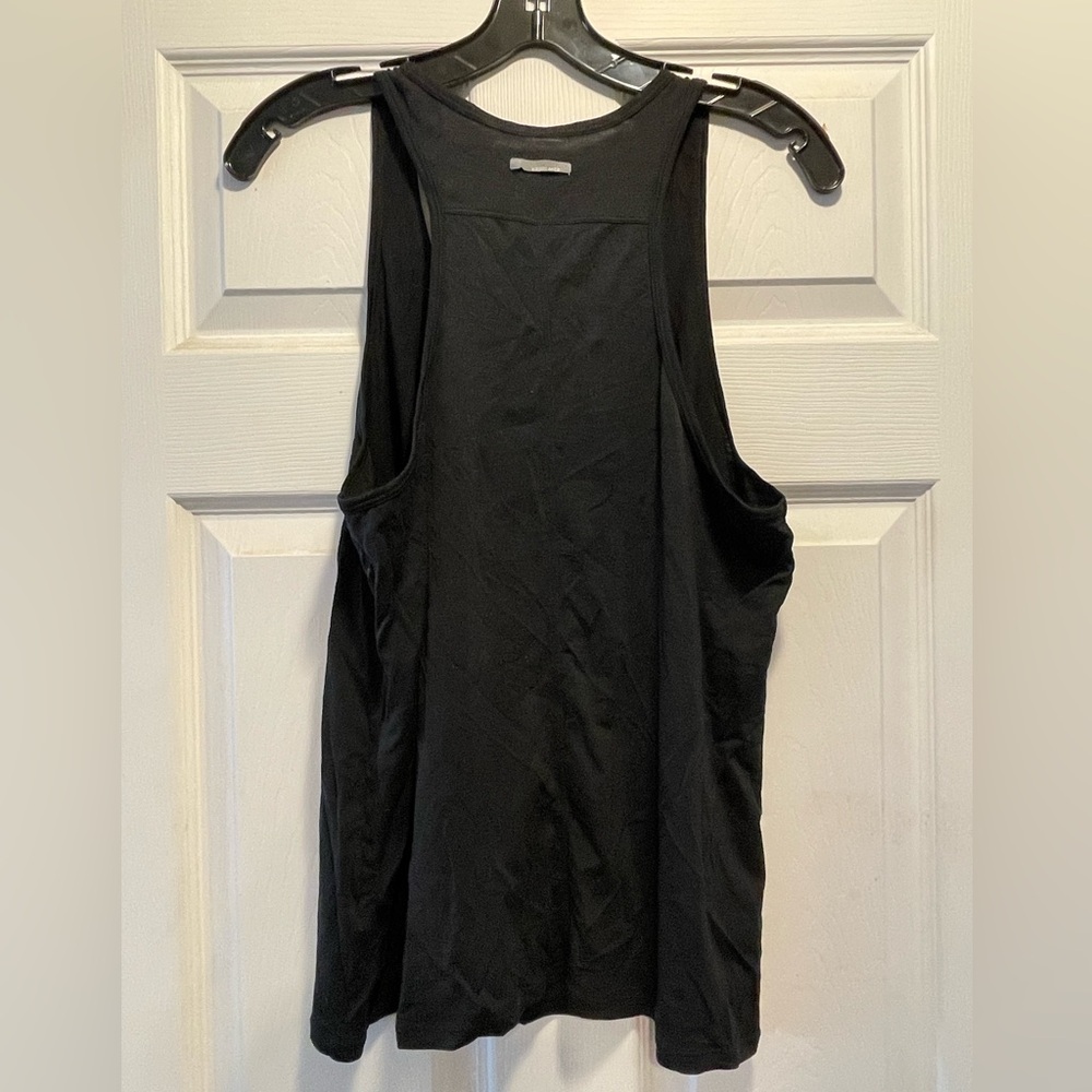 Icebreaker Black Tank Top with Yellow Stitch Detail - Picture 2 of 3